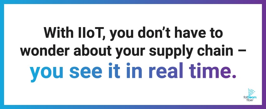 With IIoT, you don’t have to wonder about your supply chain – you see it in real time.